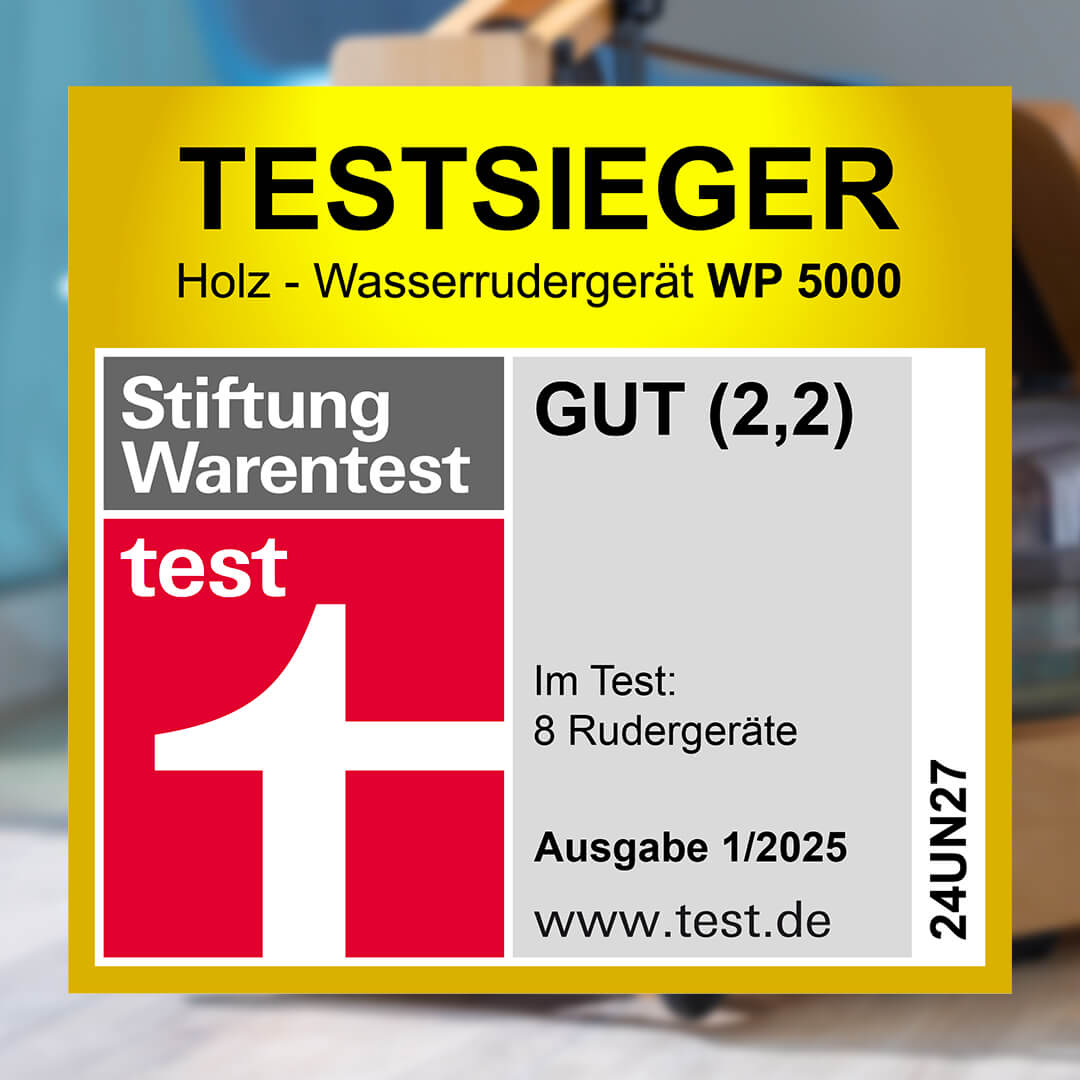Holz - Wasserrudergerät WP 5000: Stiftung Warentest 1/2025 - Testsieger